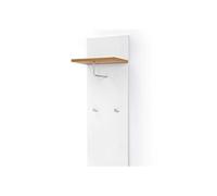 Vestiaire finition laquée coloris blanc brillant - Longueur 40 x Hauteur 149 x Pronfondeur 25 cm