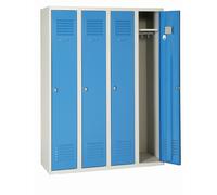 Vestiaire industrie AKAZE propre 4 colonne - H180cm x L120cm x P50cm - CVP314DSP