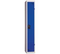 Vestiaire Industrie Propre 1 Colonne - Gris RAL 7035 - Portes 4 Coloris (Bleu, Gris, Rouge, Anthracite)