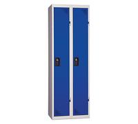 Vestiaire Industrie Propre - en kit - Bleu - 2 colonnes - Largeur 60cm