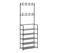 Atmosphera Vestiaire d'entrée en métal Intissa 170 cm Noir