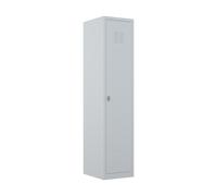 Vestiaire métal Budget monobloc industrie salissante - 1 colonne L.40 cm - Gris