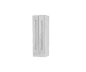 Vestiaire métallique 2 portes grises perforées MW Tools KL20G