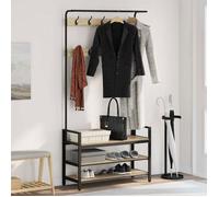 vidaXL Porte-Manteau Chêne Sonoma 95 x 34 x 184 cm Bois d'ingénierie, Porte-Manteau Moderne, Organisateur rectangulaire, Rangement Polyvalent pour la Maison, Meuble Minimaliste pour l'entrée