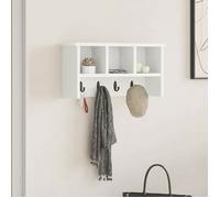 vidaXL Porte-manteau mural Blanc 50 x 16 x 26 cm Bois d'ingénierie