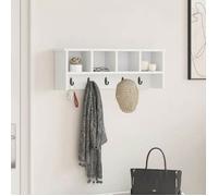 Vestiaire - meuble d entree Vidaxl Porte-manteau mural Blanc 75 x 16 x 26 cm Bois d'ingénierie