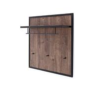 Vestiaire mural coloris chêne barrique - Longueur 96 x Hauteur 96 x Profondeur 29 cm