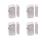 Vetech ALAM4 Kit de 4 Mini Alarmes Magnétiques pour Portes/Fenêtres Blanc