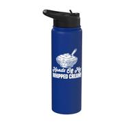 Vêtements à la crème fouettée - Design amusant pour les amateurs de desserts Stainless Steel Insulated Water Bottle