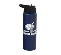 Vêtements à la crème fouettée - Design amusant pour les amateurs de desserts Stainless Steel Insulated Water Bottle