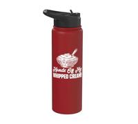 Vêtements à la crème fouettée - Design amusant pour les amateurs de desserts Stainless Steel Insulated Water Bottle