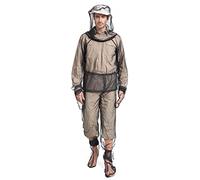 Vêtements anti-moustiques | Vêtements anti-moustiques 4 pièces filets respirants translucides combinaison réglable protection pliable pour camping cyclisme pêche randonnée L/XL
