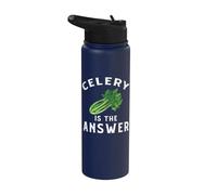 Vêtements de céleri - Design mignon et drôle d'amant de céleri Stainless Steel Insulated Water Bottle