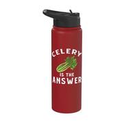 Vêtements de céleri - Design mignon et drôle d'amant de céleri Stainless Steel Insulated Water Bottle