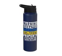 Vêtements de petit ami ukrainien | Funny Boyfriends Design Stainless Steel Insulated Water Bottle