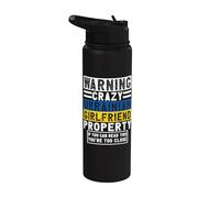 Vêtements de petit ami ukrainien | Funny Boyfriends Design Stainless Steel Insulated Water Bottle