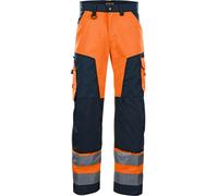 Vêtements de travail Warn - Pantalon 15661811 orange/bleu marine Uni, taille 52