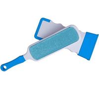 Vêtements - Déchiqueteur - Nettoyage textile - Station d'auto-nettoyage - Brosse 16x5 cm - Bleu Blanc