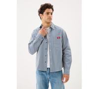 Vêtements Dickies Hickory Work Shirt Ls pour Homme L Bleu