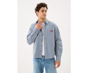 Vêtements Dickies Hickory Work Shirt Ls pour Homme S Bleu