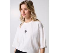 Vêtements Vila Viziza Ebba 2/4 Emb T-Shirt pour Femme L Blanc