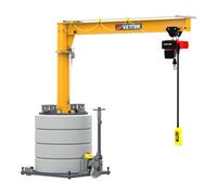 VETTER Krantechnik Vetter Grue mobile à colonne pivotante MOBILUS MOB12-PR3,2-4,5 Palan électrique à chaîne 320 kg, 4,5 m Quantité:1