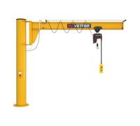 VETTER Krantechnik Vetter Grue pivotante sur colonne PRAKTIKUS système d’ancrage composite palan électrique 250kg, 6,0m Quantité:1