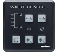 Vetus Panneau de contrôle Pour Système d'eau sanitaire 12-24v Noir 85 x 85 mm Noir 85 x 85 mm