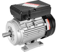 VEVOR Moteur électrique 0,75 kW moteur de compresseur d'air monophasé, 1400 tr/min, CA 220-240 V, 5,45 A, cadre 80, B3, arbre à clavette 19 mm, rotation CW/CCW pour machines agricoles et équipements
