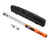 VEVOR 1/2 ynamométrique Numérique e Torsion 34-340 N.m Précision ±2 liquet Réglable 72 Dents Contre Surcouple par LED Buzzer Vibration avec Adaptateurs Rallonge Kit d’Entretien Auto
