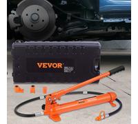 VEVOR Vérin Hydraulique 10T Presse Carrosserie 13,5cm Coffret Avec 4 Tiges 10 à 50cm