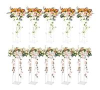 VEVOR 10PCS Support de Fleurs de Mariage 60 cm Porte-Fleurs Centre de Table Mariage Stratifié Acrylique Vase Géométrique Présentoir Floral pour Réception d'Événements, Décoration de Fête à la Maison