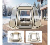 VEVOR 121085 - Transparent - 3 x 2,8 m - 4 à 8 personnes - Pop-up - Imperméable - UV