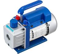VEVOR 2.5CFM Pompe à vide 1 étage 1-4 CV Pompe à vide d'air Pompe de climatisation 220 V/50 Hz Pompe à vide de réfrigérant HVAC 1440 tr/min Pompe à vide AC Distributeur AC