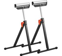 VEVOR 2 jeux de supports à roulettes, capacité de charge 61 kg, hauteur réglable 68-108 cm, supports à roulettes raccourcissables, avec têtes de roulettes en acier poli de 292,1 mm