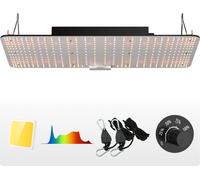 VEVOR Lampe Horticole de Croissance Plantes LED 200 W Panneau Quantum Spectre Complet Haute Performance Étanche IP65 PPFD Diodes Samsung 281B pour Tentes de Culture Intérieur Légumes Plantes Fleures