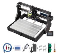 VEVOR 2500 mW CNC 3018 Machine à graver DIY Pro 300x180x45mm Engraving Machine 3 axes Mini graveur laser avec carte de contrôle GRBL et contrôleur hors ligne