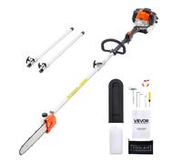 VEVOR 2500 - Orange Black Silver - 25 cc - Perche extensible 2,12-3,62 m - Guide 30,5 cm - Réservoir 650 ml