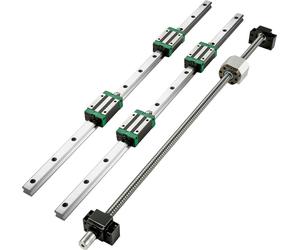VEVOR 2pcs HGR20-1000mm Guide Rail+RM1605-1000mm Kit vis à billes