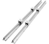 VEVOR Rail de Guidage Linéaire SBR20 1000 mm 2PCS Rails Linéaires 1000 mm 4PCS Blocs Roulement SBR20UU Kit Glissières à Roulement Linéaire pour Machines Automatisées Routeurs CNC Tours Imprimante 3D