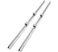 VEVOR Rail de Guidage Linéaire SBR20 1500 mm 2PCS Rails Linéaires 1500 mm 4PCS Blocs Roulement SBR20UU Kit Glissières à Roulement Linéaire pour Machines Automatisées Routeurs CNC Tours Imprimante 3D