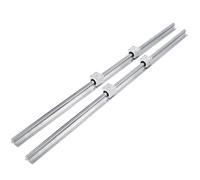 VEVOR 2X SBR20x1200mm Guide linéaire Linear+4 SBR20UU Bloc Rigidité Fraise CNC Kit