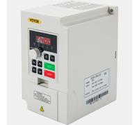 VEVOR Variateur de fréquence 220 V, 3 kW, 4PS, Variable Inverter, Régulateur de vitesse VFD, Convertisseur CNC -5~40 °C, Vibration < 0,5 G, Courant d'entrée/sortie 0-14 A, Entrée 1 ou 3 phases, Conver