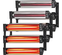 VEVOR 3x séchoir à peinture radiateur infrarouge radiateur de chauffage lampe infrarouge 3kW