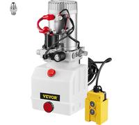 VEVOR 4 Quart Pompe hydraulique simple effet Remorque basculante Télécommande de levage Grue