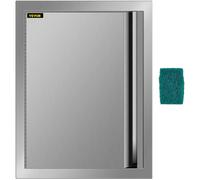 VEVOR 43X61cm BBQ Porte unique Porte de cheminée Porte de nettoyage Outdoor Cuisson Islande Acier inoxydable