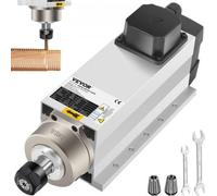 VEVOR 4KW 2220V Moteur de broche refroidi par air ER20 Moteur de broche refroidi par air CNC pour fraiseuse de gravure CNC