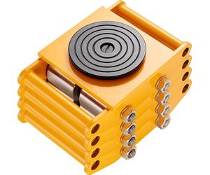 VEVOR 4x roulettes blindées 12T châssis de transport 280x210x105mm roulettes de transport avec 4 roues directionnelles en acier au carbone roulettes industrielles roulettes Ф 135x9mm plaque tournante 