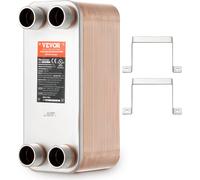 VEVOR 50 échangeur de chaleur à plaques 4x1-1/4pouce raccords MNPT 316L acier inoxydable