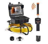VEVOR Caméra d'inspection pour canalisation 50 m – Écran 9" DVR IP68 12 LED 512 Hz Carte SD 16 Go